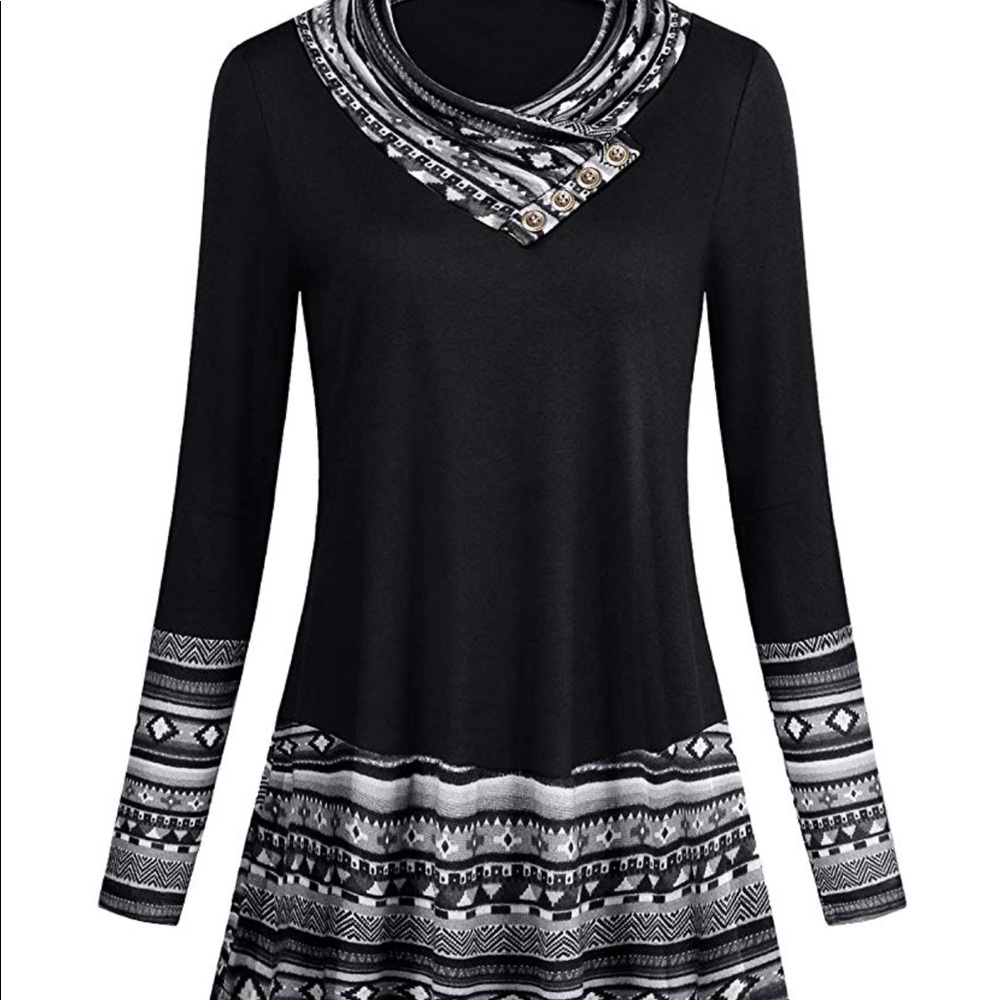 Tunic length long sleeves size XL